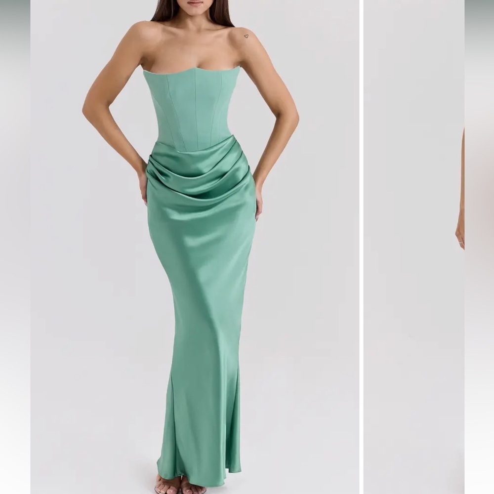 Persephone Strapless Maxi Cocktail Dress House of CB